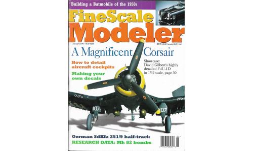 Revista Fine Scale Modeler 1997-01 Batmobile